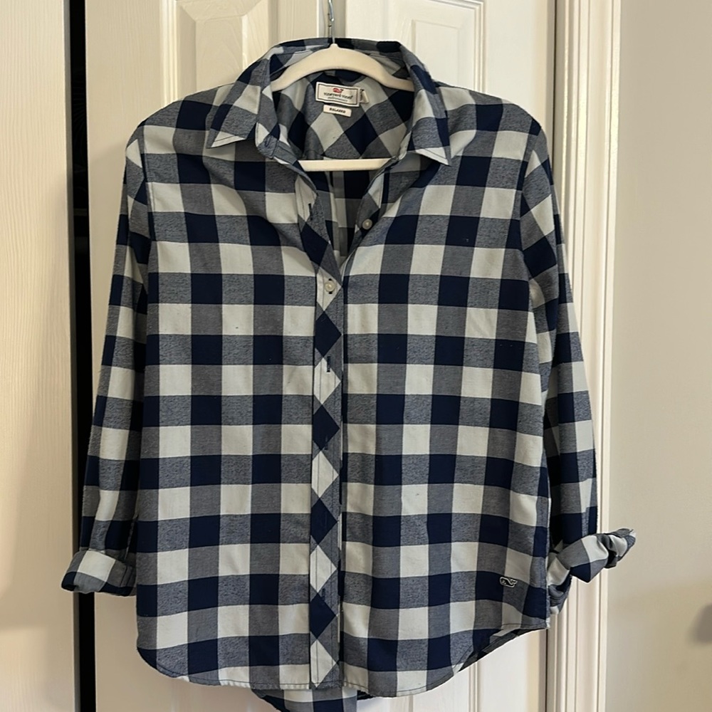 Relaxed Buffalo Check Performance Flannel Button Down
